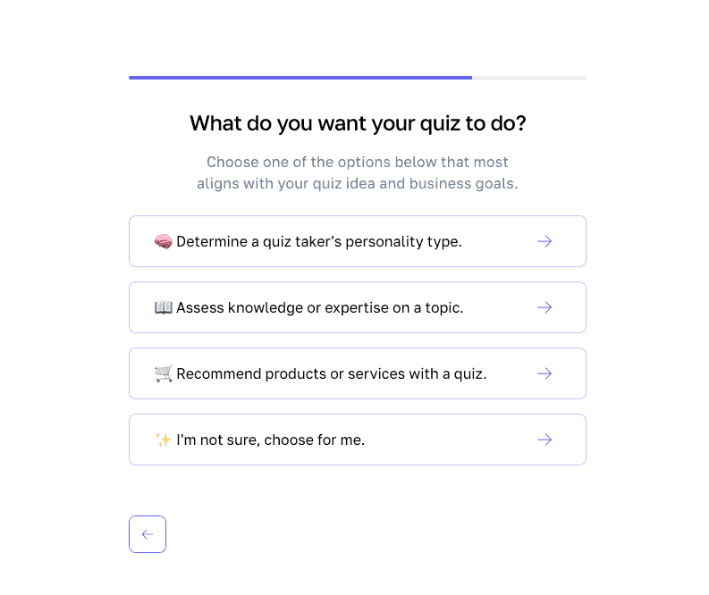 TryInteract Quiz - AI assisted quiz creation