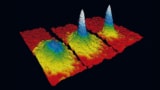 A Bose–Einstein condensate emerges from a cloud of cold rubidium atoms