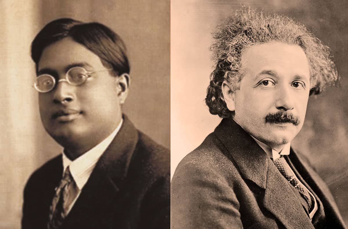 사티엔드라 나트 보스(Satyendra Nath Bose)와 알베르트 아인슈타인(Albert Einstein)
