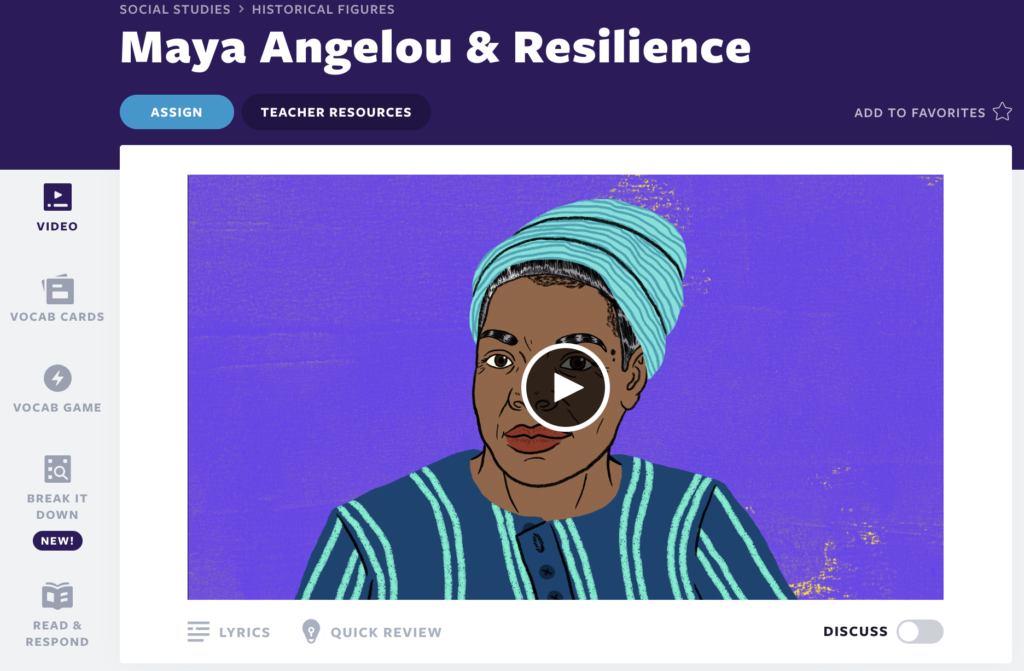 Maya Angelou & Resilience 비디오 레슨