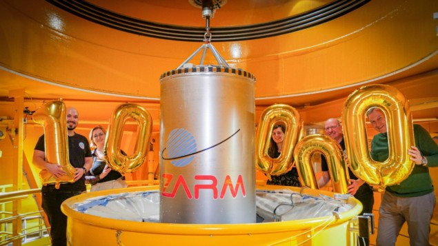 ZARMのFallturmでの10,000回目の実験