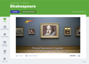 Shakespeare lesvideo om de verjaardag van William Shakespeare te vieren