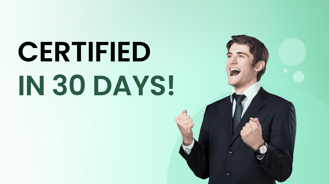 4 Zertifizierungen, um in 30 Tagen berufsbereit zu sein