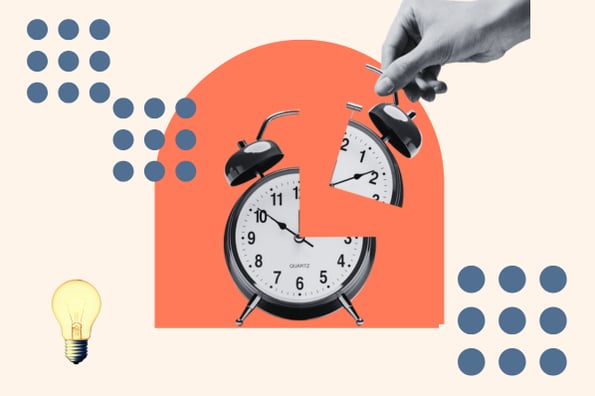 Sistemas de productividad simbolizados por un reloj.