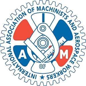 International Association of Machinists logo.