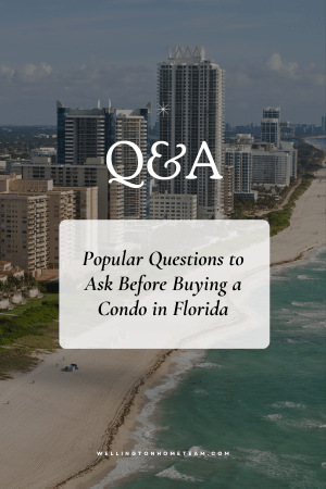 Populaire vragen die u moet stellen voordat u een appartement in Florida koopt