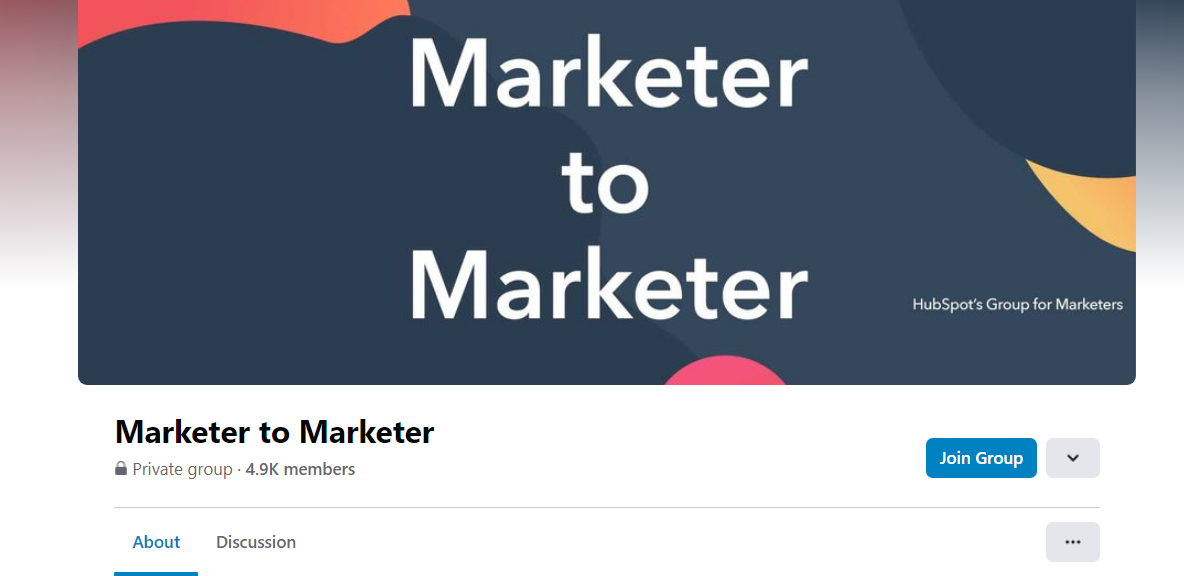 Vermarkter für Vermarkter – HubSpot-Facebook-Gruppe