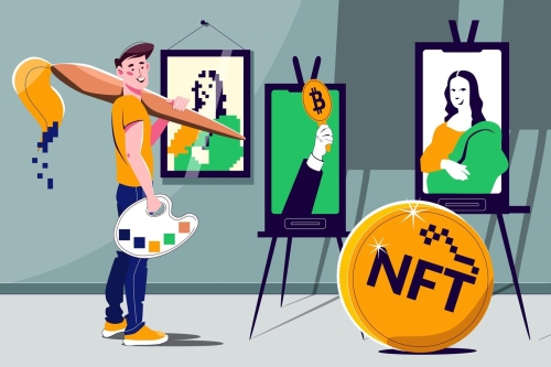 NFTs de macrovetor Freepik - Divergência do mercado de NFT à medida que as criptomoedas disparam