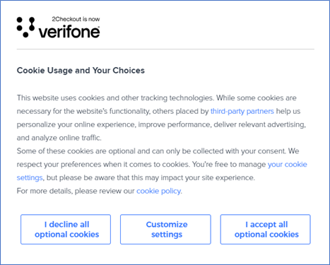 Có chính sách tuân thủ cookie của trang web và thanh đồng ý cookie