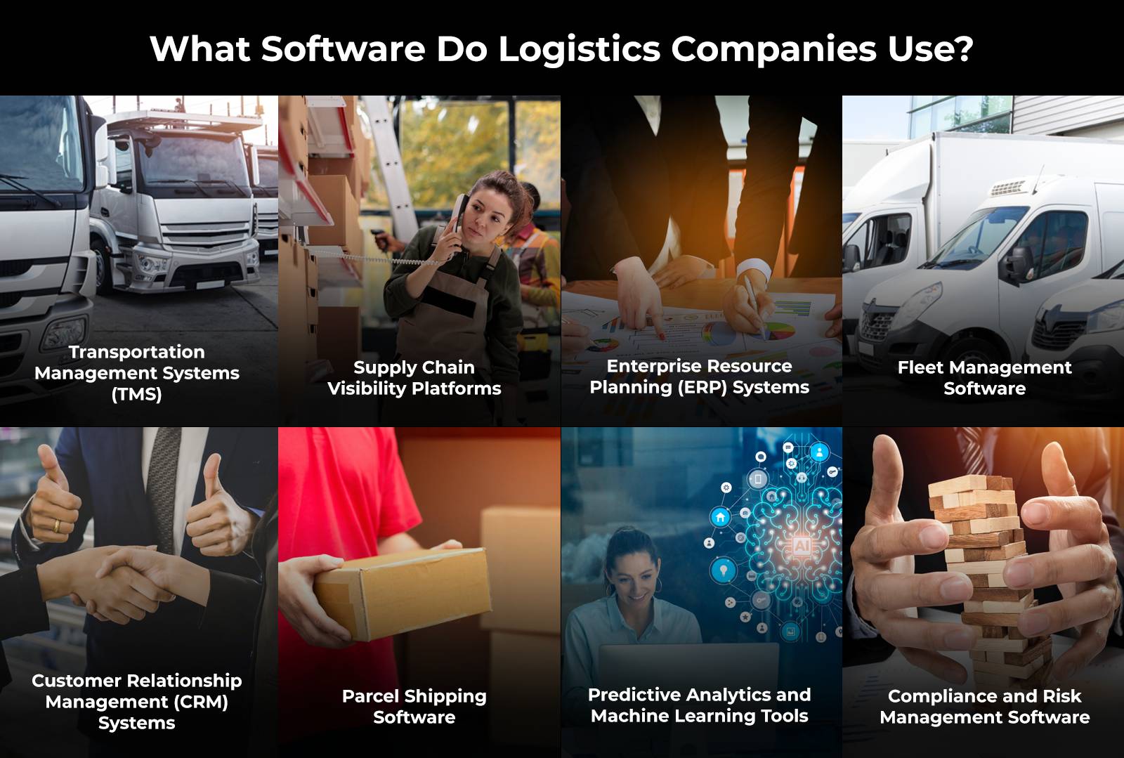 What software do logistics companies use