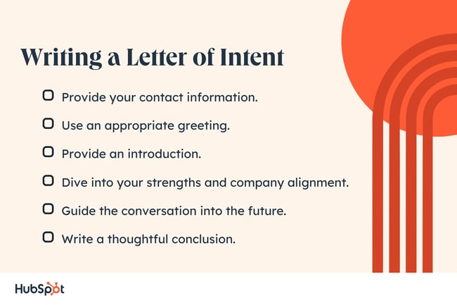 cómo escribir una carta de intención