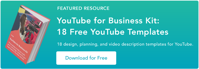 Uitgelichte bron, YouTube for Business-pakket: 18 gratis YouTube-sjablonen, 18 ontwerp-, plannings- en videobeschrijvingssjablonen voor YouTube. Gratis downloaden