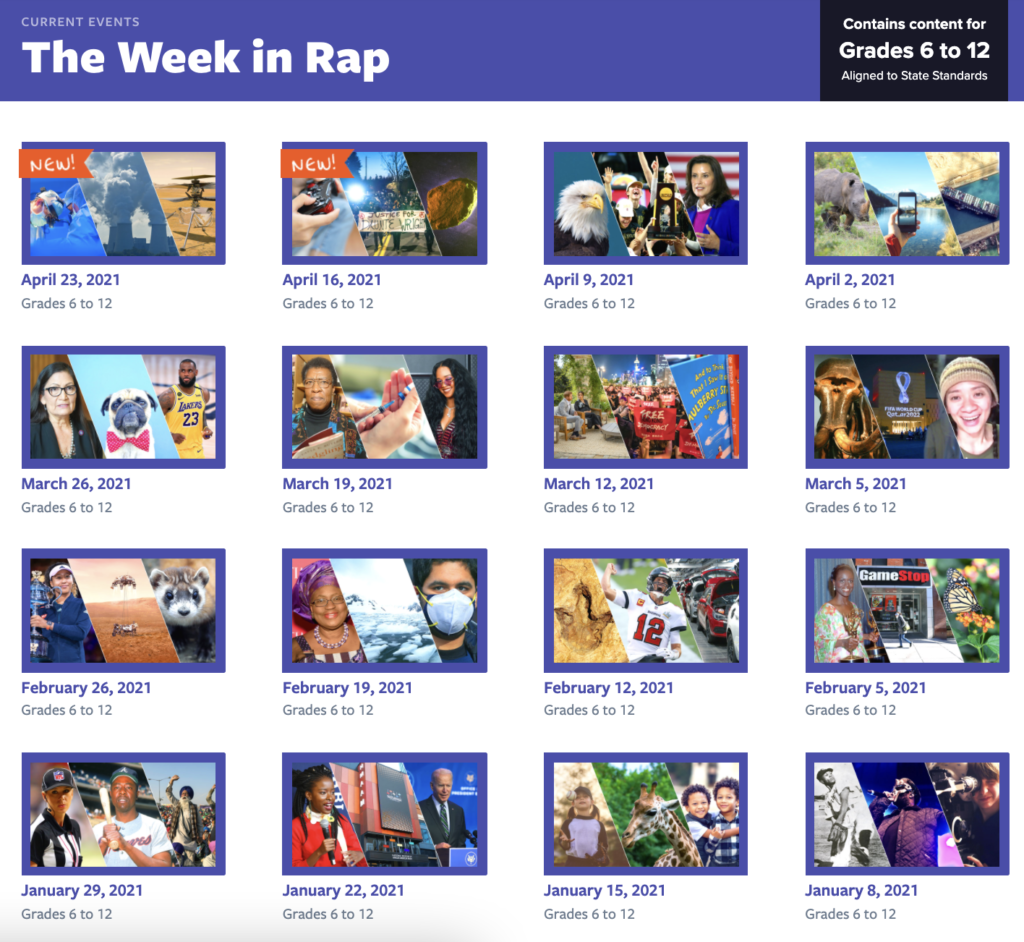 The Week in Rap lessons