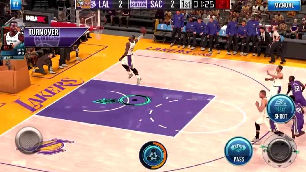 Trò chơi bóng rổ di động NBA 2k