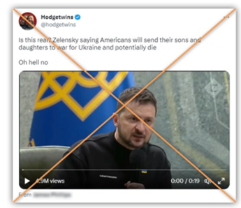 ज़ेलेंस्की के एक वीडियो का ट्वीट काट दिया गया