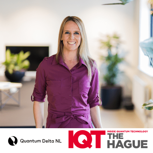 Josepha van Kollenburg, directora de programas de negocios AL 2 y Quantum 4 en Quantum Delta NL, es moderadora del IQT de La Haya 2024