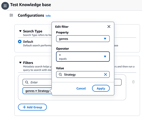 Knowledge Bases For Amazon Bedrock Now Supports Metadata Filtering To ...