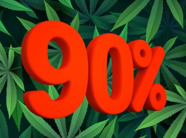 90% cannabis legalization
