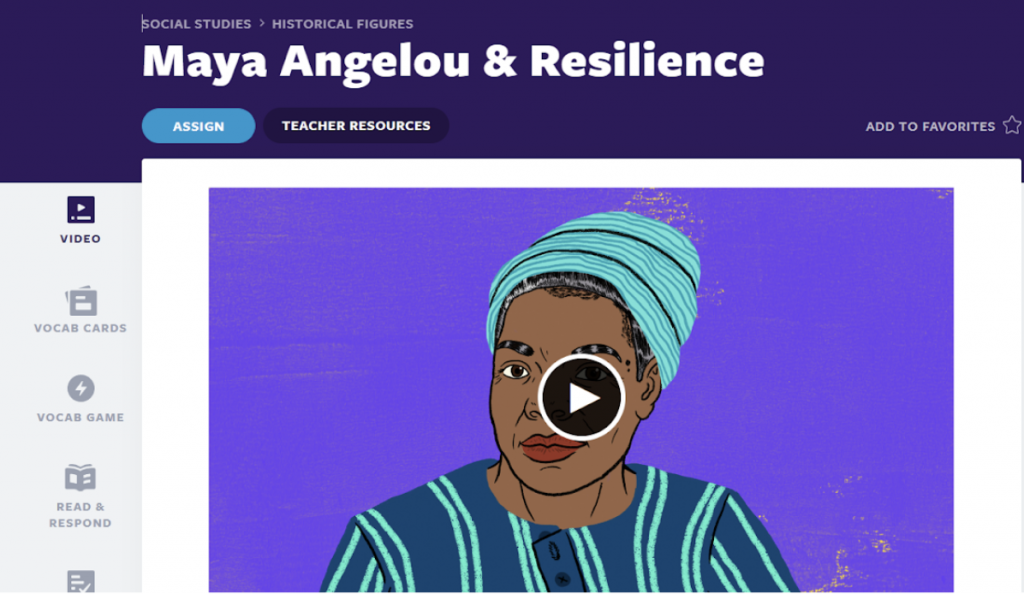 Maya Angelou & Resilience akademiska hiphopvideor och aktiviteter för dikter