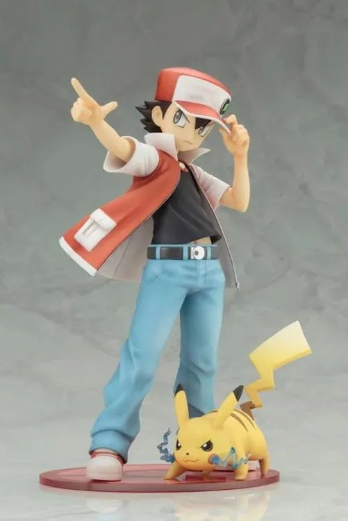 Figurine KOTOBUKIYA Pokémon Rouge et Pikachu