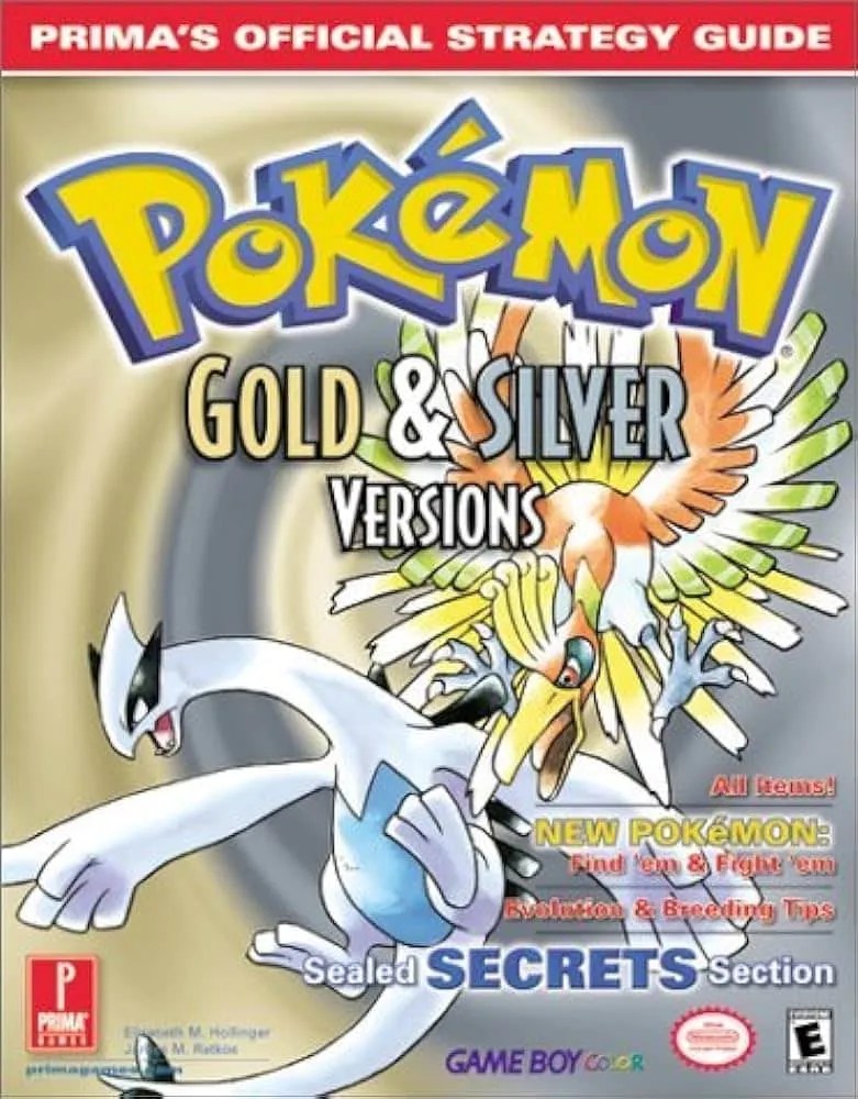 2000年に発売されたポケモン金銀のガイドブック。