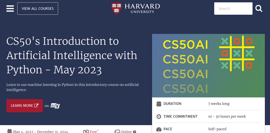 Harvard's CS50's Introduction to Artificial Intelligence with Python