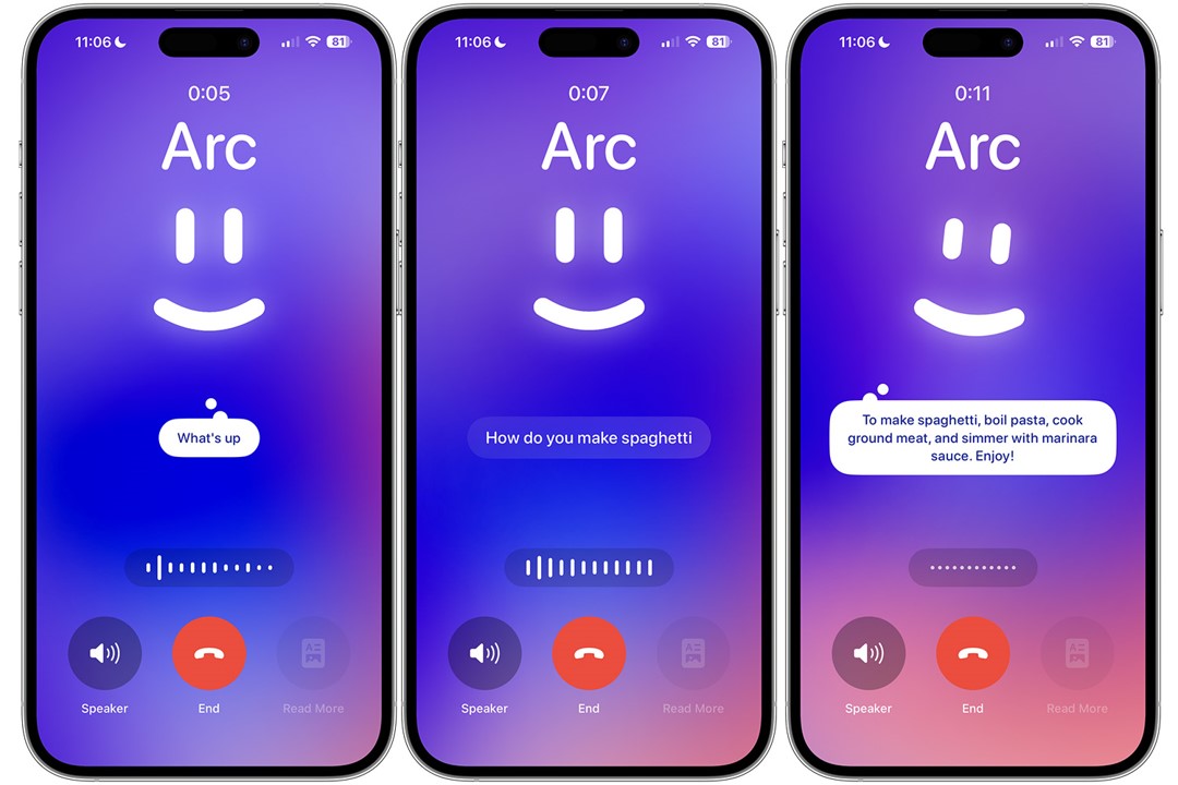 iPhone users can now talk to AI through a phone call using Arc Search's new "Call Arc." feature.