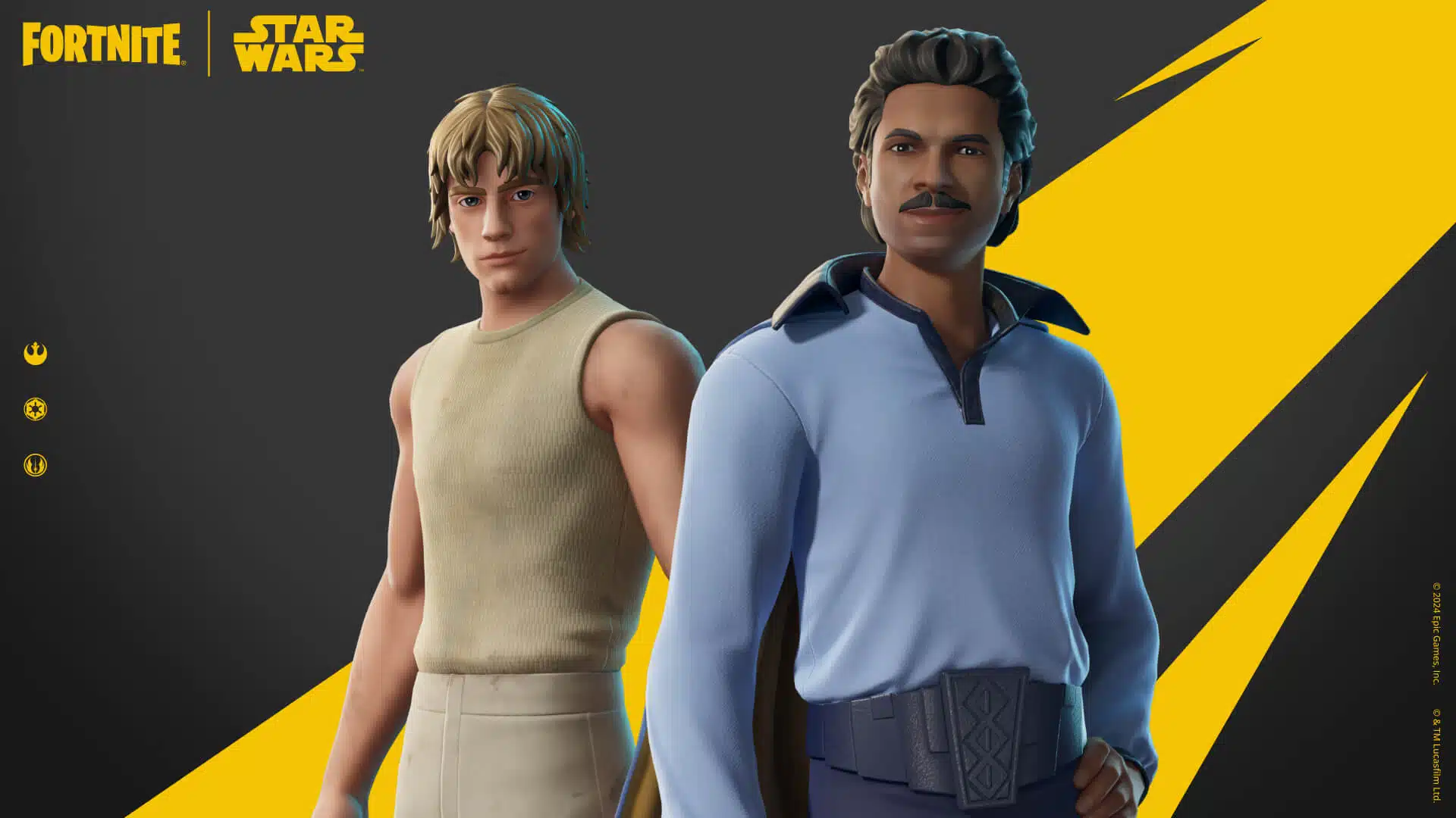 Fortnite Star Wars Skins - Lando and Luke
