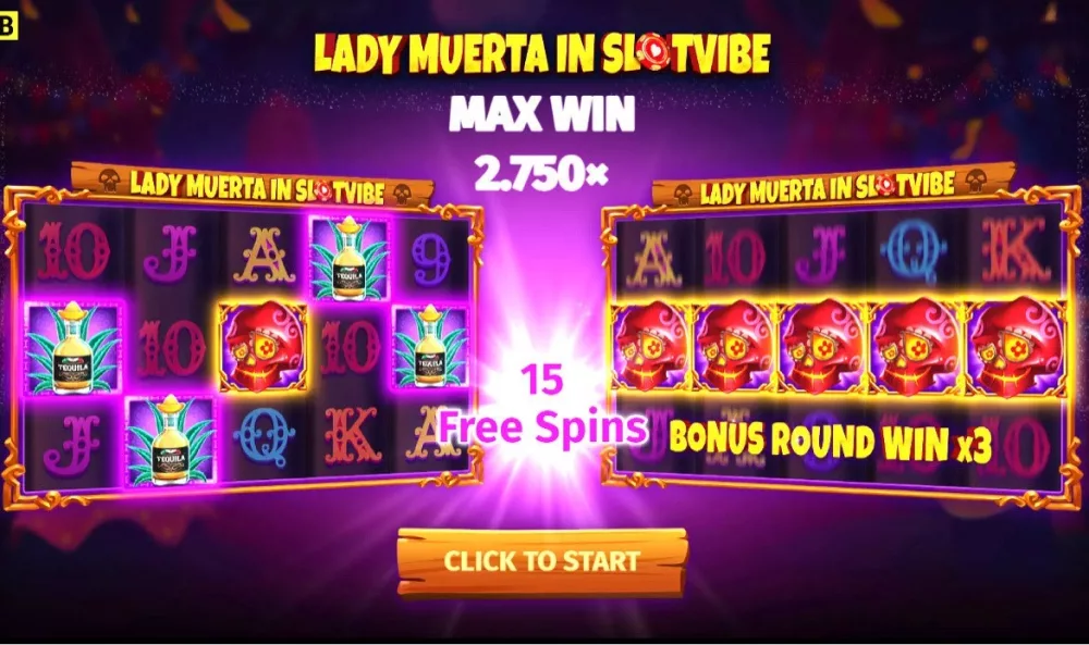 Graphic displaying Lady Muerta slot from BGaming