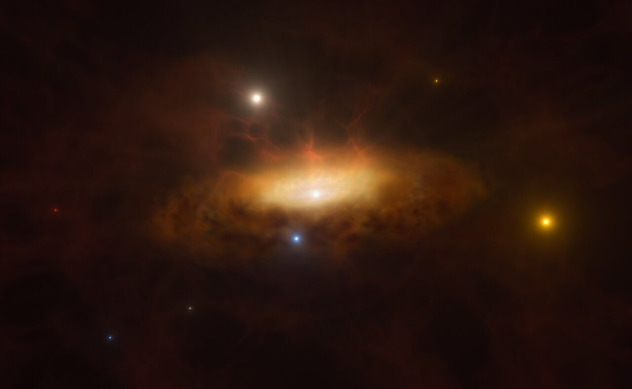 the galaxy SDSS1335+0728 lighting up