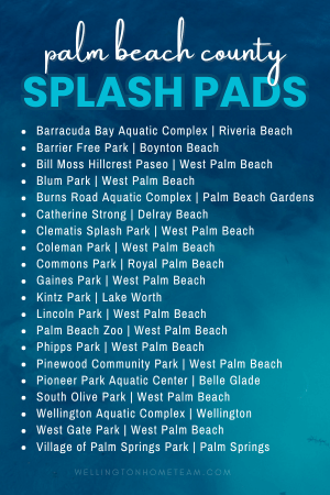 Palm Beach County FL Splash Pads