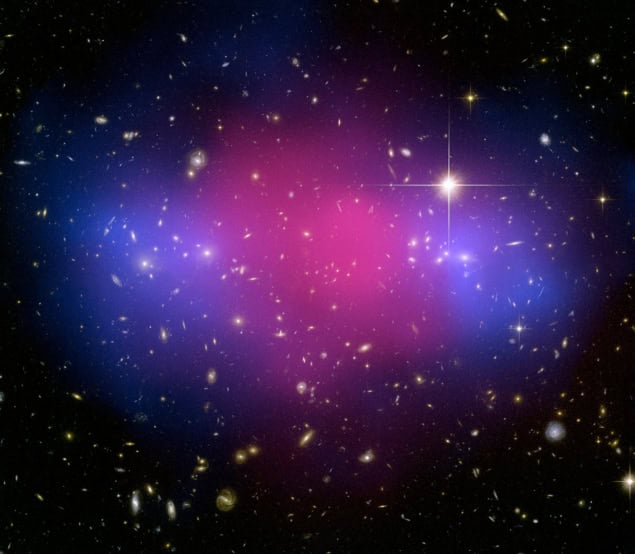 galaxy cluster collision MACSJ0025
