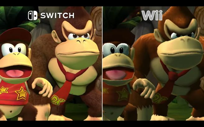 Donkey Kong Country Returns HD graphics comparison