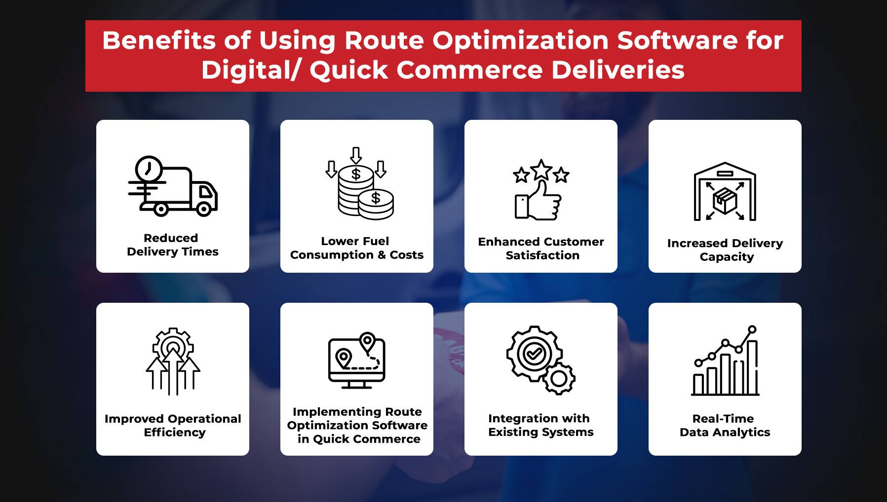 How can quick commerce benefit using route optimization software?