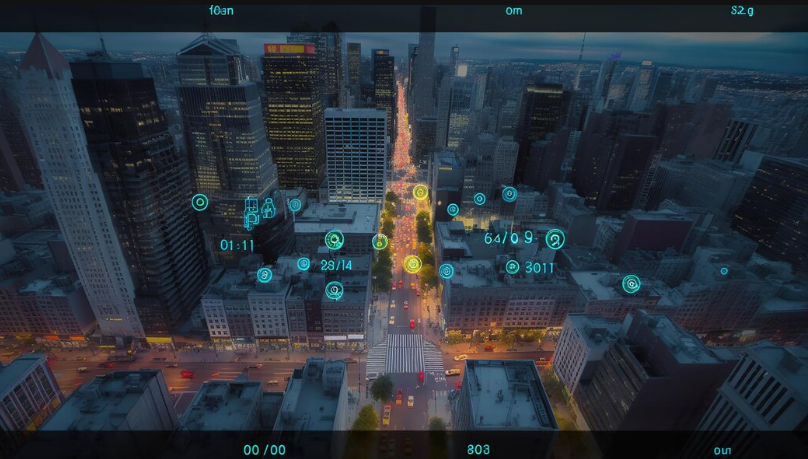 Machine Learning analytics identify person technology in smart city Generative Ai