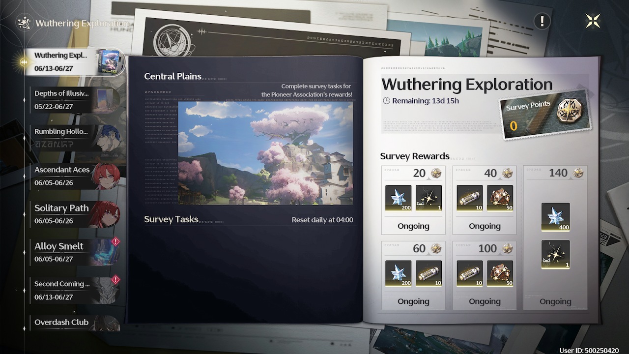 Wuthering Waves Wuthering Exploration Event Rewards And Tasks Explained Glitch