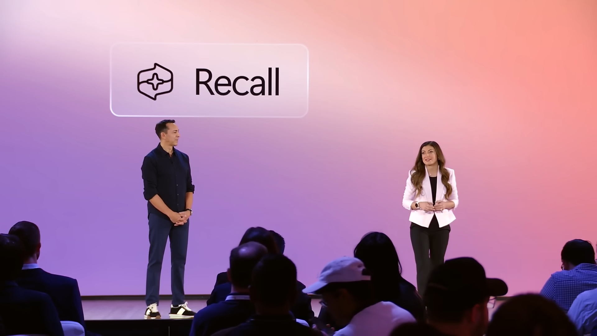Microsoft Recall stage announcement